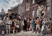 unknow artist Washington s Inaugration at Philadelphia France oil painting artist